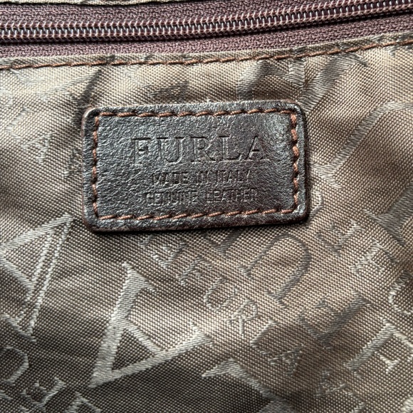 Furla Shoulder Bag genuine leather. Made in Italy, brown - Picture 8 of 17